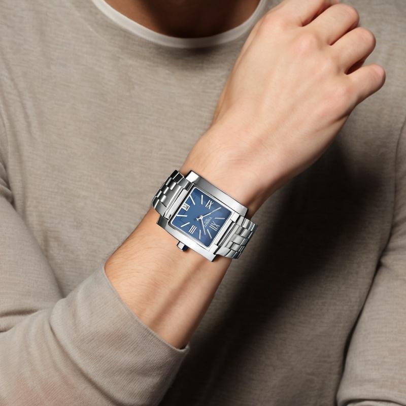 TISSOT Quartz Movement 30m Water Resistance Men's Watches Watch Blue Dial Stainless Steel Case T60.1.581.43