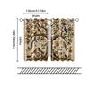 2 pcs, filtering curtains (excluding rods, non-movable, without batteries) Classic Life Tree for use in bedrooms and living