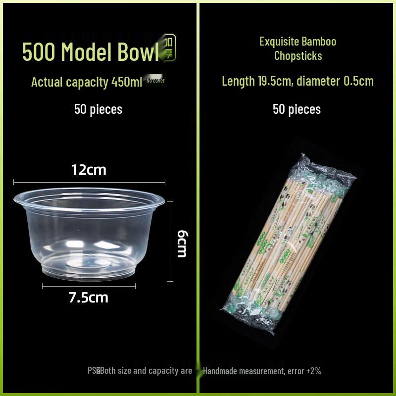 

Biaoxing Disposable Plastic Bowls with Lids