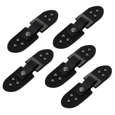 5 Paires Boucles à Bascule en PU Boutons de Fermeture pour Manteau Fermeture de Ceinture de Robe Boucles DIY Fermoirs à Bascule Boutons de Fermeture pour Manteau