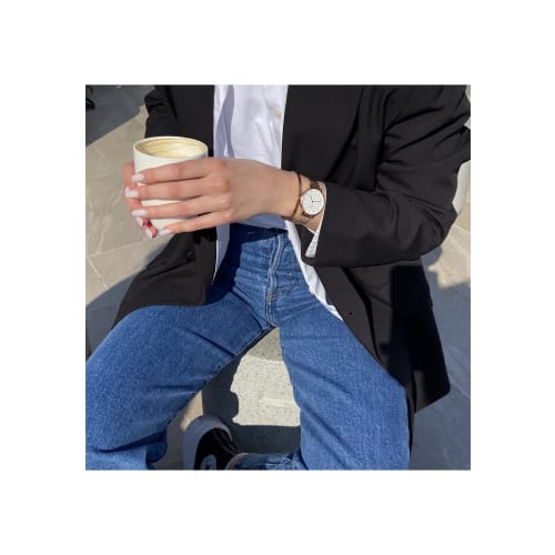 Daniel Wellington [Official Shop/2-Year Warranty/Authentic Import] DW Petite Melrose 36mm Watch for Men and Women, Stylish Mesh Watch, Popular Rose Go