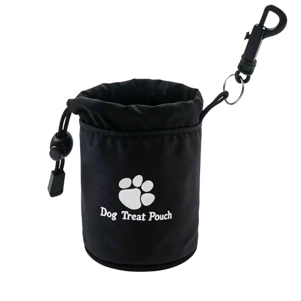 

Leak-proof Pet Training Waist Bag Drawstring Puppy Snack Reward Bag Outdoor Training чёрный