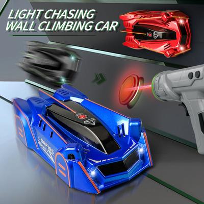 Induction Light Chasing Wall Climbing Car Flip Electric Wall Suction Stunt Car Children Remote Control Car Toy Boy