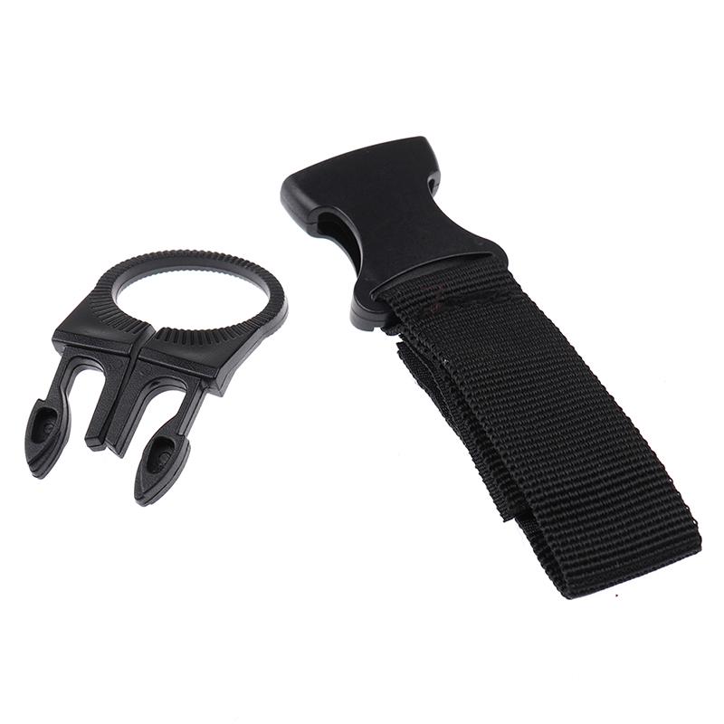 Nylon Webbing Water Bottle Carabiner Belt Outdoor Buckle Hook Holder Tool Clip