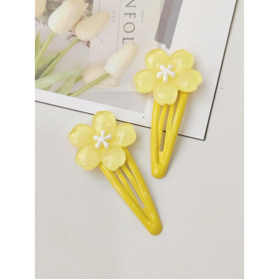 10 Pcs Weet And Transparent Cherry Blossom Hair Clips For Women Hair Accessories Bangs And Side Clips Suitable For Daily Use