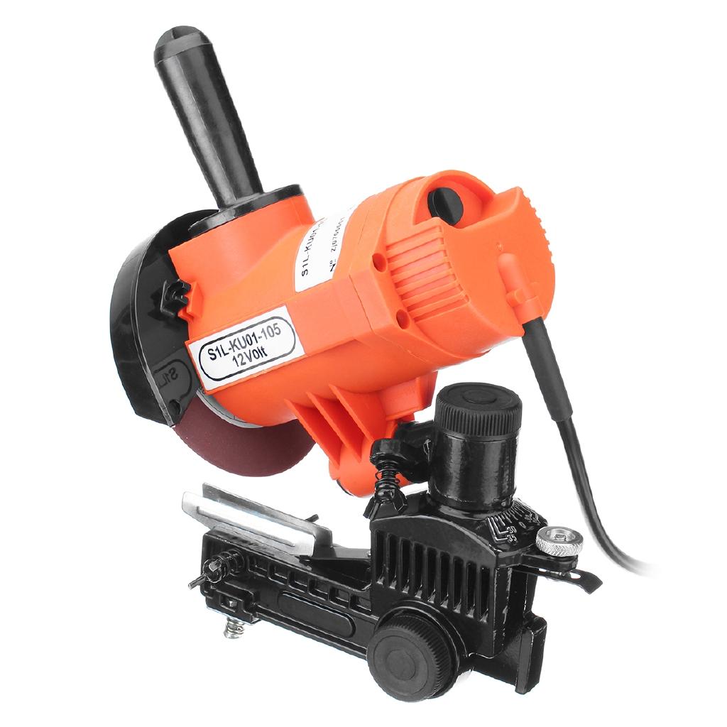 12V 4500RPM Electric Chain Saws Sharpener Bench Mount Grinder Wheel Tool 85W Brake Wood Power Tools