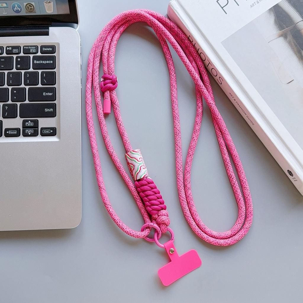 Stylish Phone Lanyard Diameter Outdoor Universal Case Acrylic Crossbody Shoulder Card Neck Cord Clip Hang Anti-lost Wrist Strap
