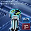 300W USB Car Charger Adapter 2 in 1 Super Fast Charging with Voltage Monitor for Samsung OPPO VIVO Huawei Oneplus iPhone iPad