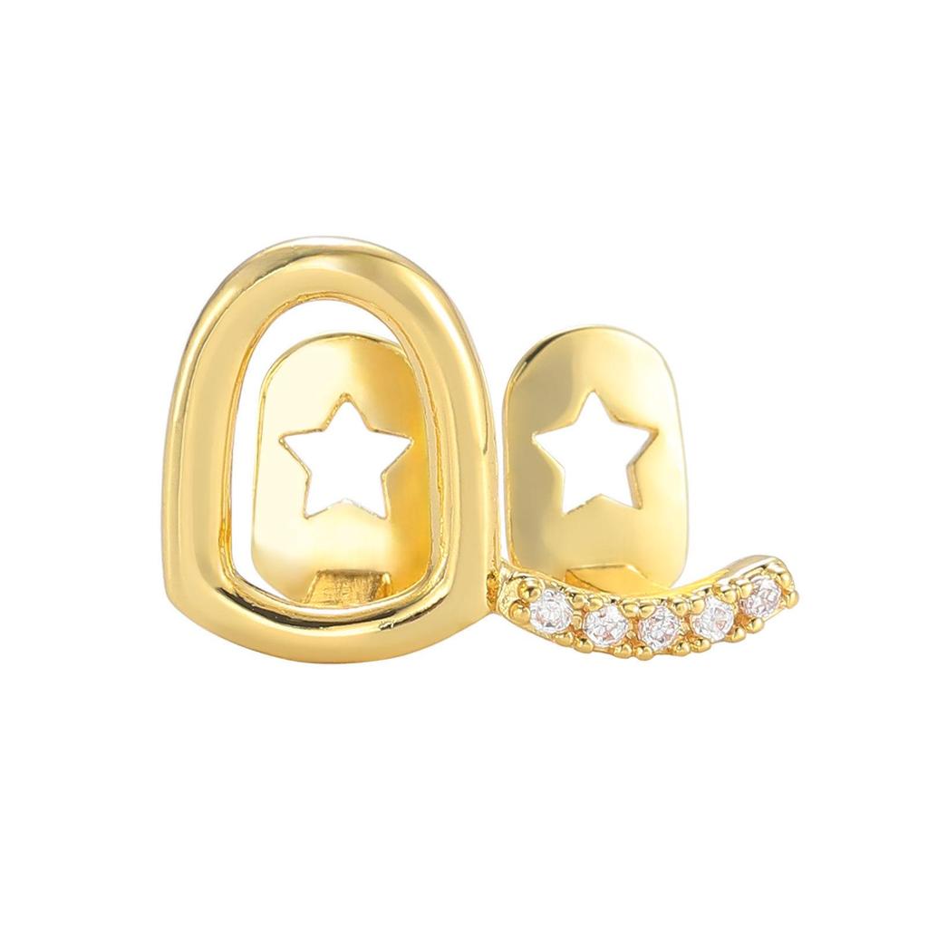 Minimalist Diamond Water Drop Hip Hop Grillz for Halloween Cosplay, Unisex Teeth Jewelry