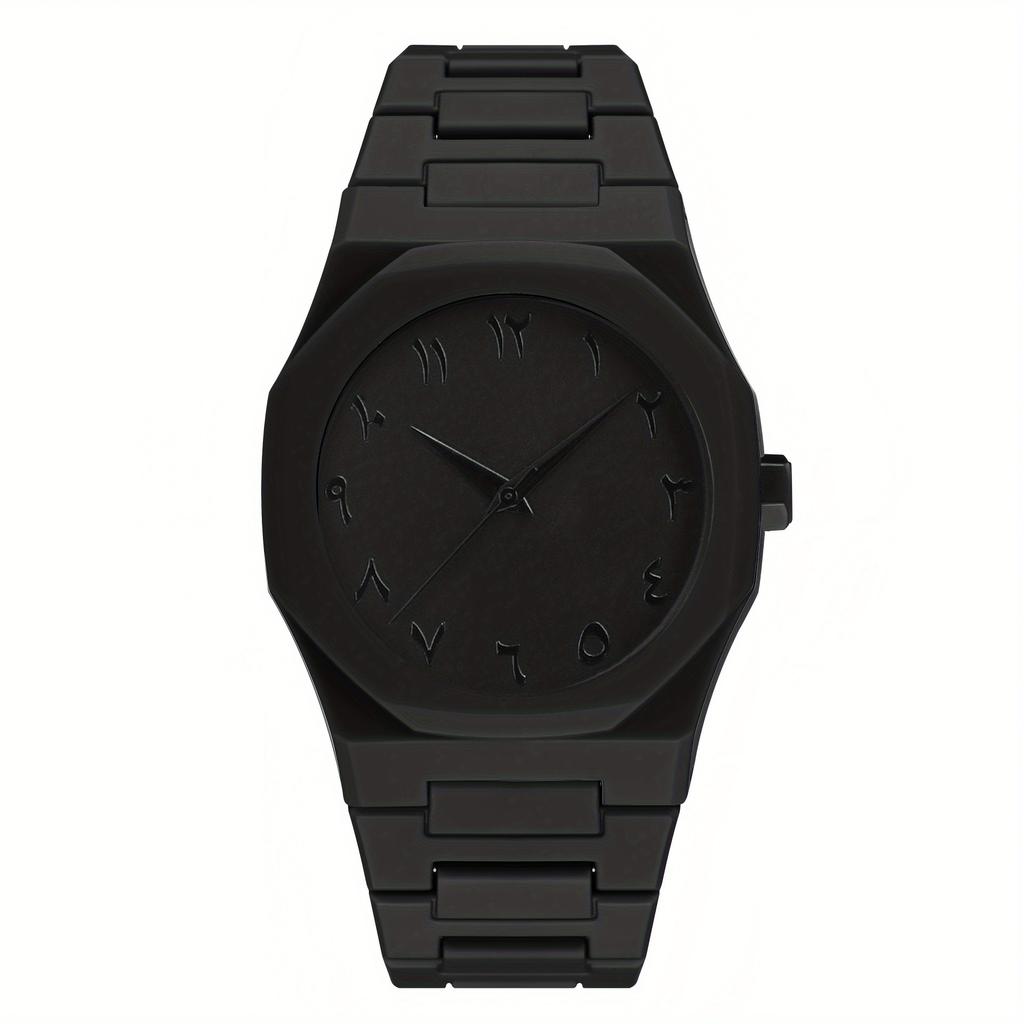 [ Klassische Uhr ] Herren Casual Sportuhr Schwarzes Zifferblatt Quarzuhr | Minimalistisches Uhrendesign | Langlebige Uhr für Herren Geschenk