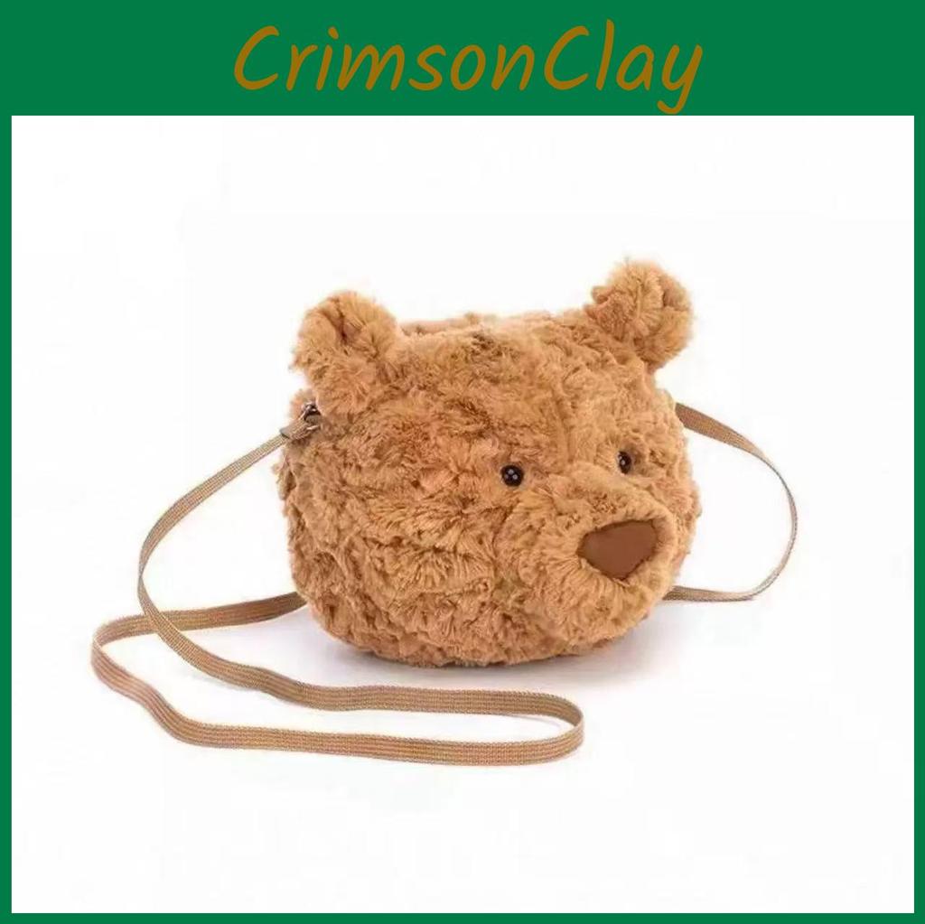 Jelly Croissant Jc Shaped Plush Crossbody Bag Toys Gifts Pouch Casual Outings