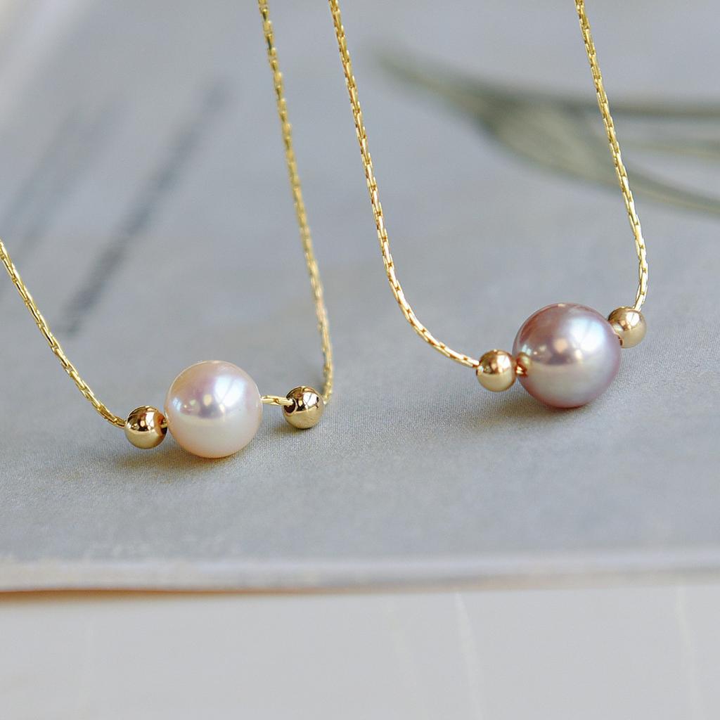New simple natural pearl necklace women's fashion necklace women's niche Internet celebrity temperament collarbone chain women