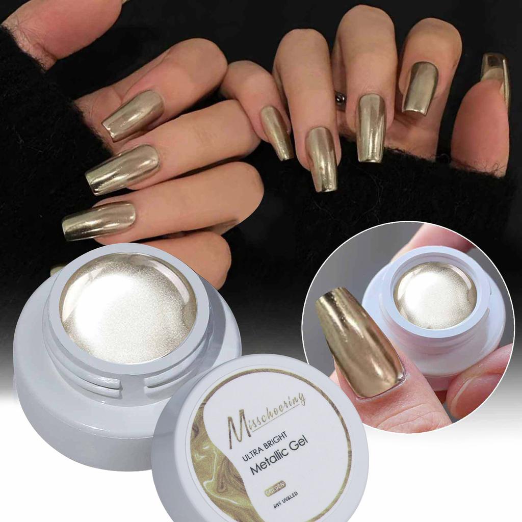 Japanese-style Filling Nail Art Mirror Metal Glue Silver Super Bright French Painting Wire Hook Edge Painted Phototherapy Nail Polish Glue