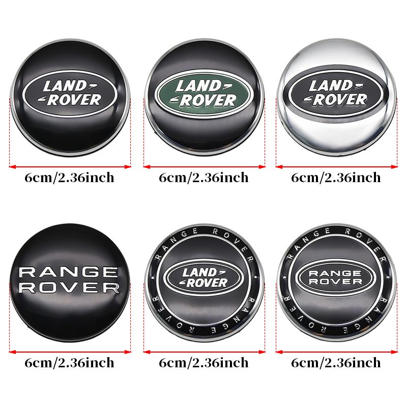 4 Pezzi 60mm Tappi Centrali Ruota Galleggiante Coprimozzo Per Land Rover Range Rover Discovery Evoque Sport Defender Velar Premium Pro XSS1
