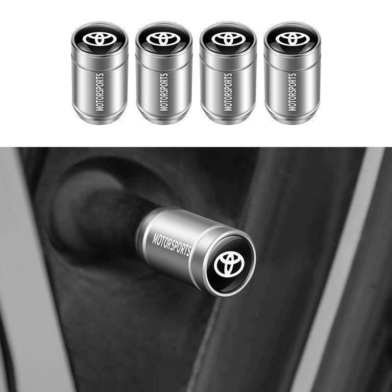

4PCS Car Valve Cap Wheel Tire Valve Caps Cover Auto Styling For Toyota Prius Avensis Rav4 Auris Yaris Verso Land Cruiser Camry