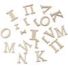 Wooden Greek alphabet Log color Blank letters Art deco Wooden decoration  Crafts