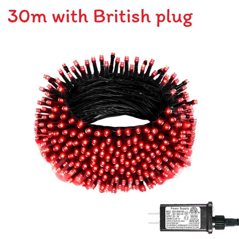 30m 300 Led Light String With Remote Control And Timed For Decor Courtyard