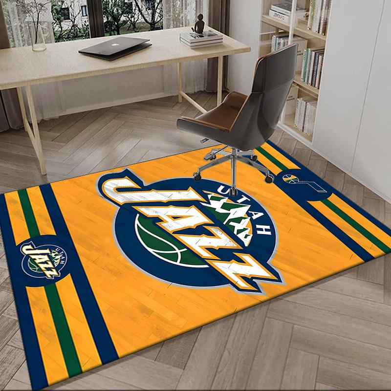Jazz Basketball Team Carpet, Kitchen Rugs, Yoga Mat, Non-Slip Mats, Rug for Bathroom, Living Room bedroom, Camping Rugs Christmas Gift
