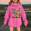 Children's Fashionable Casual Long-sleeved Loose Christmas Print Pullover Hooded Sweatshirt