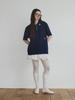 KINETO Women'S Wave-Cut Pk Shirt_Navy