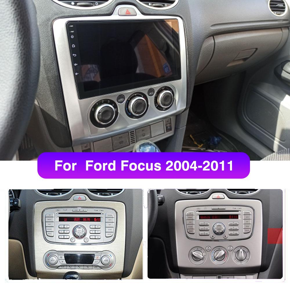 2din 9 Inch 8G+128G Android10 Car Radio Multimedia Carplay Auto GPS Navigation DSP For Ford Focus EXI MT 2 3 Mk2 2004 -2011