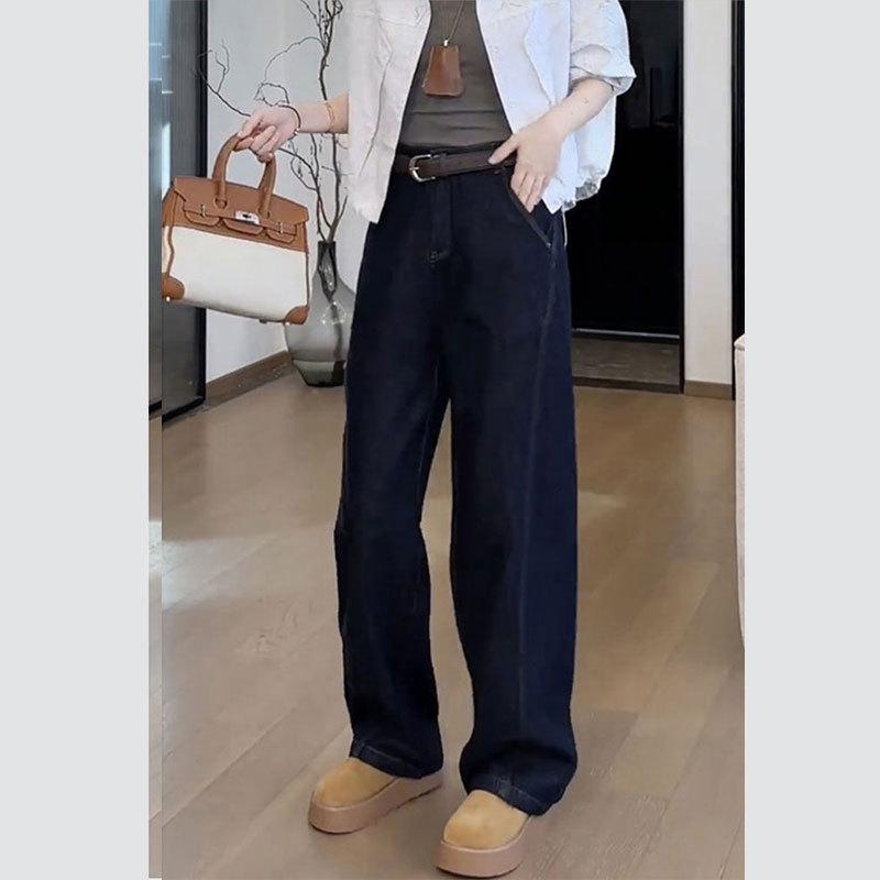 

Женские утягивающие джинсы с высокой посадкой и широкими штанинами для осени - Большой размер и Петит 3XL