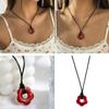 Ins Simple Hollow Plum Pendant Necklace Korean Style Fashion Novel Female All-match Necklace Acrylic Flower Choker