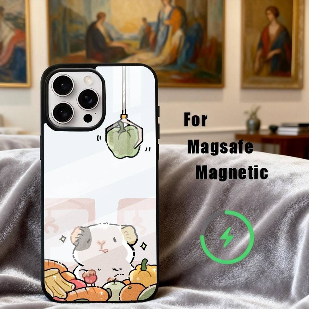 C-Cute-E C-Cartoon-N H-Hamster  Phone Case For iPhone17,16,15,14,13,12,11 Plus,Pro Max Magnetic For Magsafe Wireless Charging