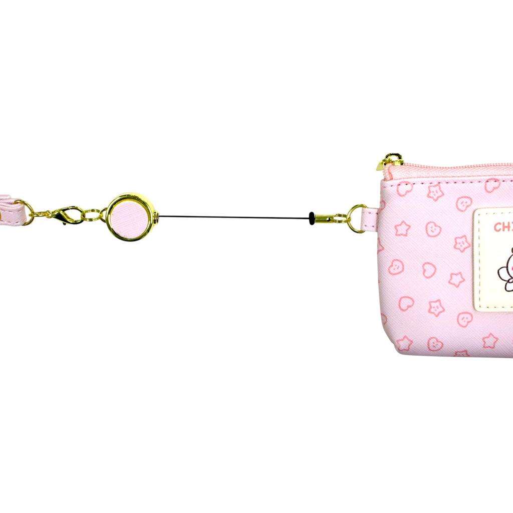 Ardi zipper coin and key Chiikawa Pink L-shaped case, CHI13-6PK