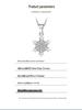 Elegant Snowflake Necklace for Women - Luxurious Ice Flower Pendant, Perfect Christmas Gift for Girlfriend.