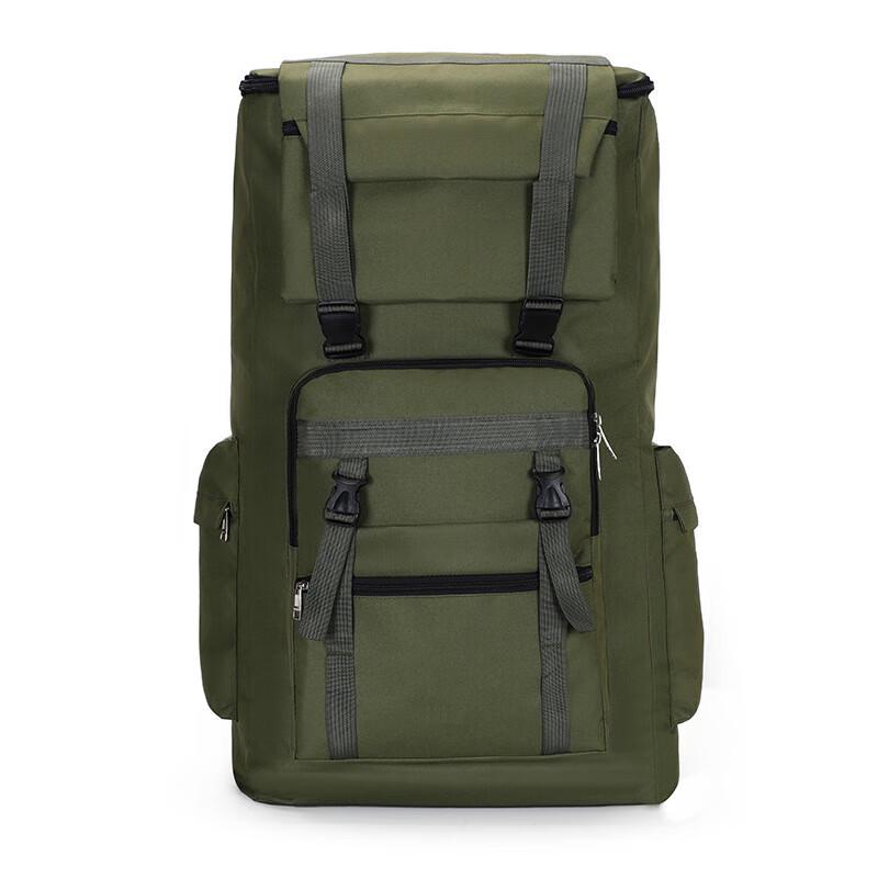 Fengqiying 120L Waterproof Green Camouflage Hiking Backpack