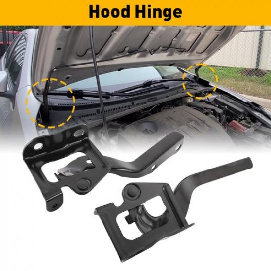 Front & Driver Passenger Side Steel Hood Hinge Set Fit Fit 2010-15 Toyota Prius