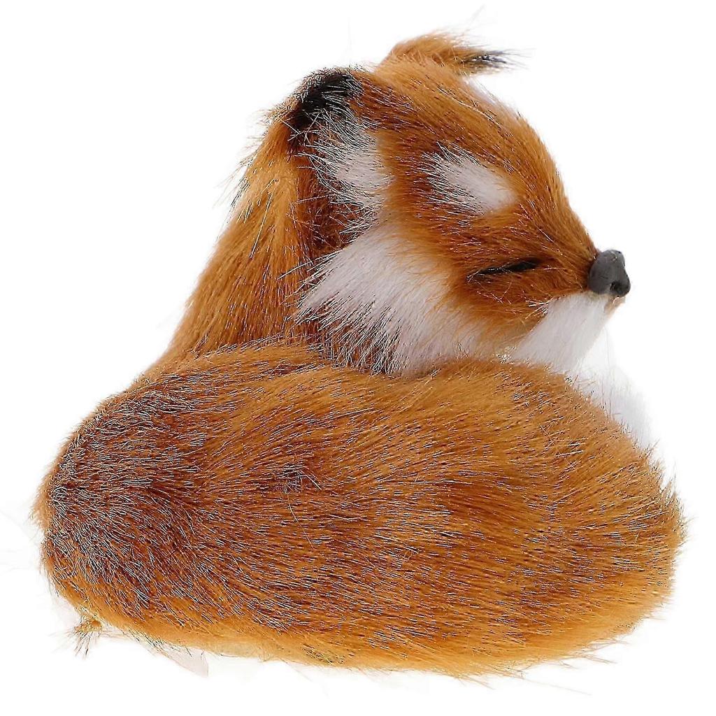 2026 Best!! Fox Stuffed Animal Ornament For Indoor Use Suitable For Children And Animal Enthusiasts 1Set