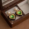 Fashionable and Elegant Love Imitation Pearl Earrings for Women's Light Luxury Design Earrings Sweet and Versatile temperament
