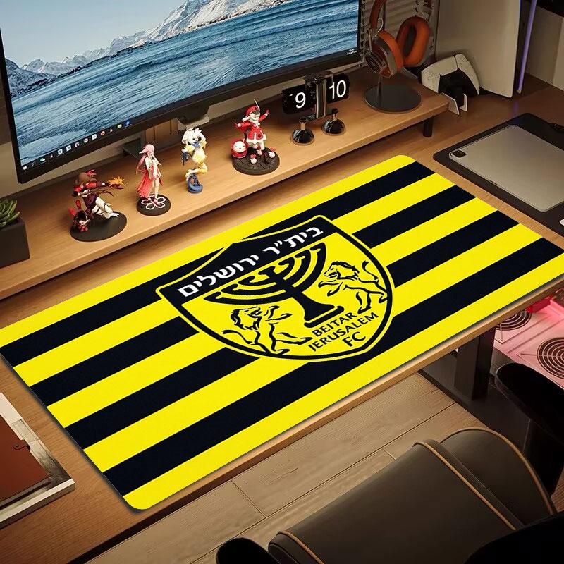 Beitar Jerusalem F.C Large Size Mouse Pad Large Gaming Table Cushion Non-slip Laptop Tablet Big Mousepad XXL Mat Mini PC Playmat With Lock edge