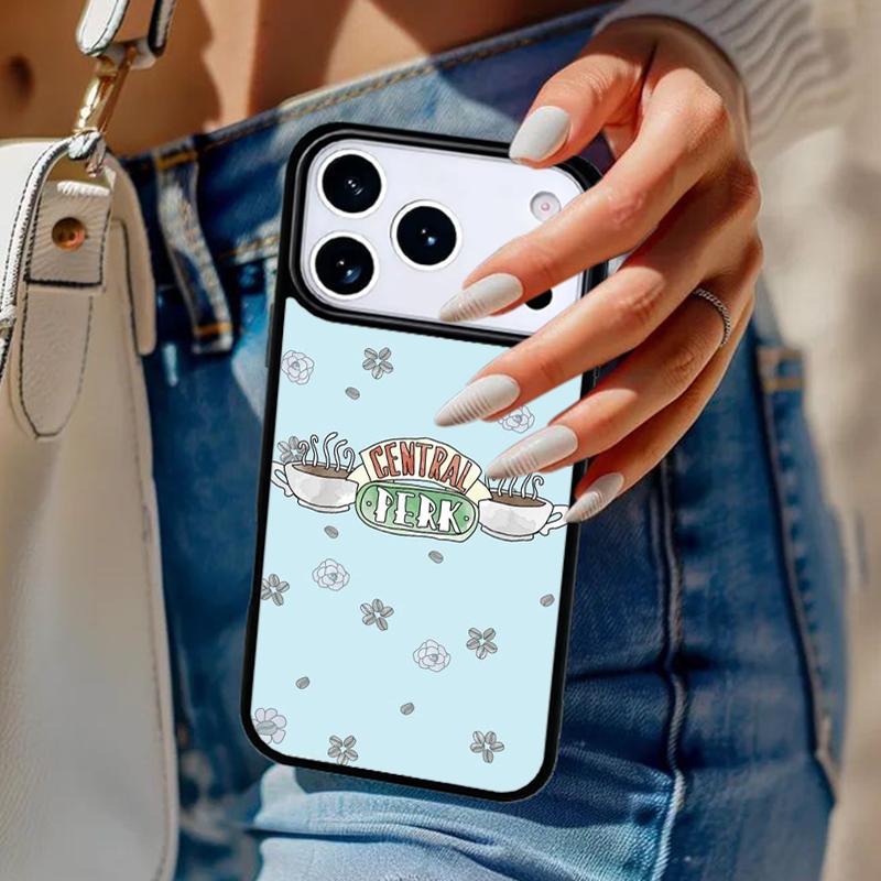 Friends Central Perk Poster Phone Case For iPhone 17 Air 14 15 13 12 Max Cover For Apple 14 15 16 16e 11 Pro Max Plus Coque