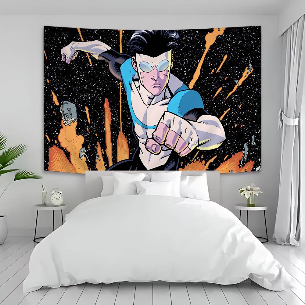 Animation IInvincibles Tapestry Art Printing Japanese Wall Tapestry Anime Wall Hanging Home Decor
