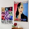 KATY PERRY Musik Wandteppich Heimdekoration Hippie Bohème Dekoration Divination INS Heimdekor
