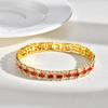 Popular Copper Full Zircon Strap Bracelet, New Atmosphere Accessories Female Pbr-344