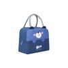 Oxford Fabric Cartoon Lunch Bag Insulated Portable Handheld Lunch Box with Zipper Closure and Soft Handles for Daily Use and Outdoor Activities