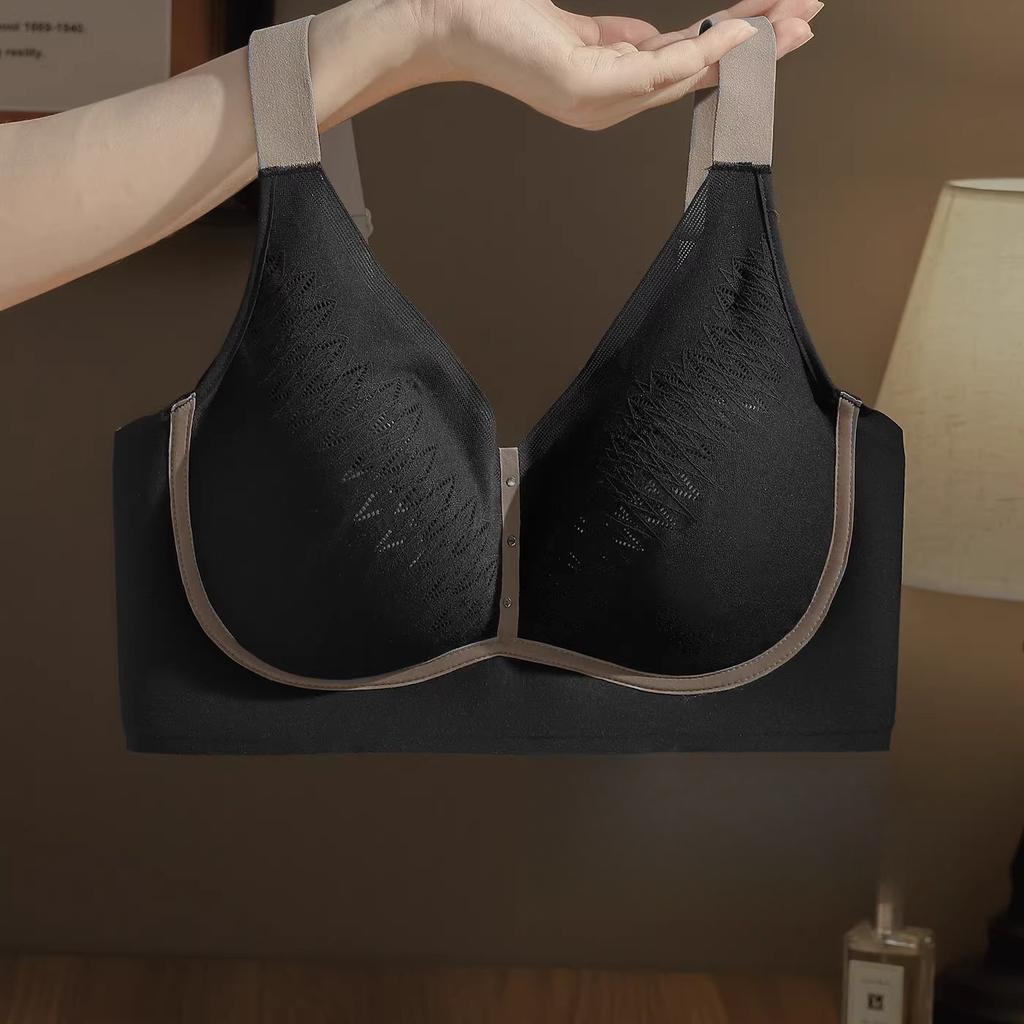 Underwear Women's Collection Accessory Breast Anti Sagging Gathered Bra Full Cup Thin Plus Size Bra