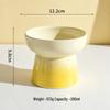 Ceramic Gradient Pet Bowl for Cats and Dogs - Feeder, Food, and Water Bowl