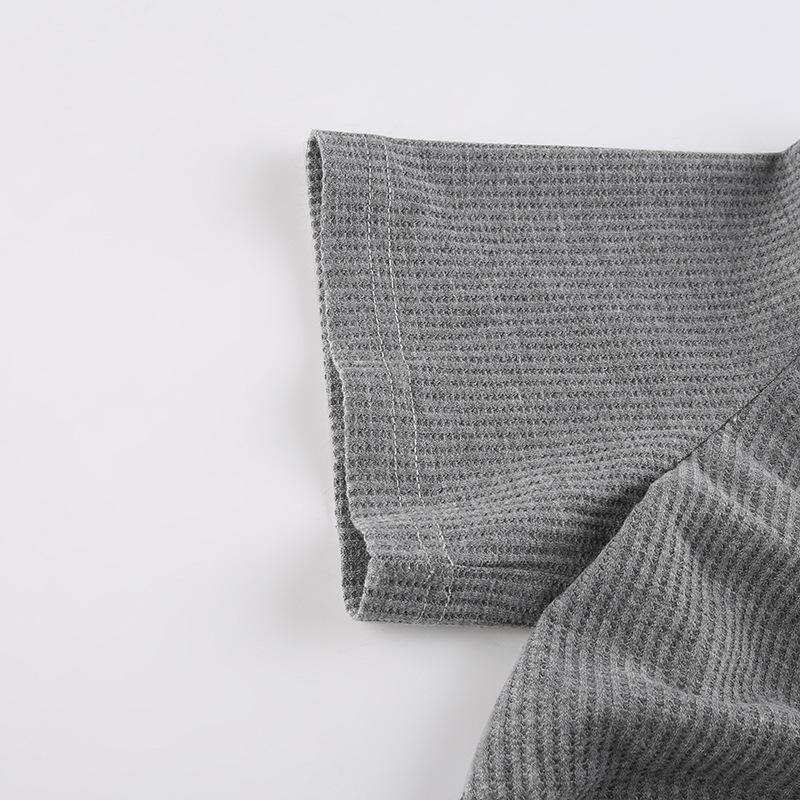 Short Slim Top for Women Vintage V-neck Drawstring Pleated Short Sleeve Top Summer Sexy Irregular T-shirt Gothic Korean Crop Top