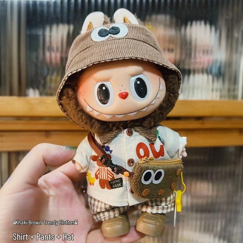Iabubu 17cm La Bu Bu Macaron Doll Clothes: Trendy Handmade Silicone Outfits
