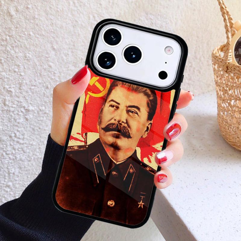 USSR CCCP Stalin Phone Case For iPhone 17 Air 16 15 14 13 12 11 Pro Max Plus