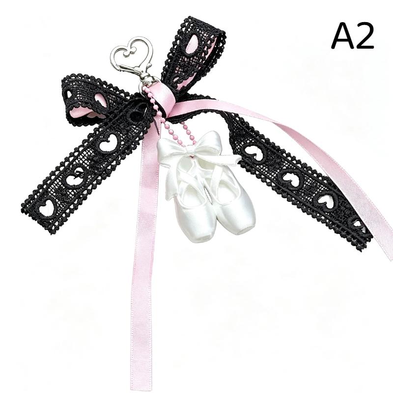 Ballet Shoes Keychain Cute Fashion Hanging Ornament 1Pcs Lightweight Keyring Pendant for Luggage Tag Decor Ballet Class Reward Gift