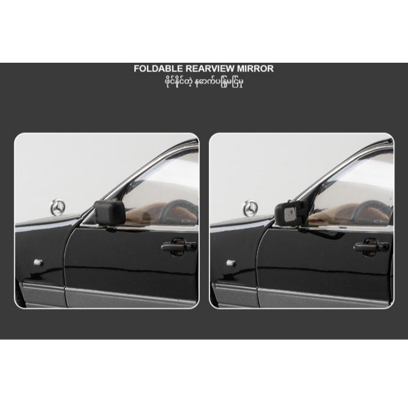 1/24 Mercedes Benz W140 S320 Diecast Classic Car Model Sound & Light Kids Gift