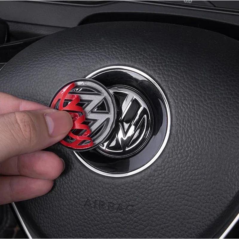 VW GTI GOLF 2026 Hot For VW VOLKSWAGEN Car Interior Steering Wheel Emblem Badge Stickers Accessories For Volkswagen GTI R-Line R