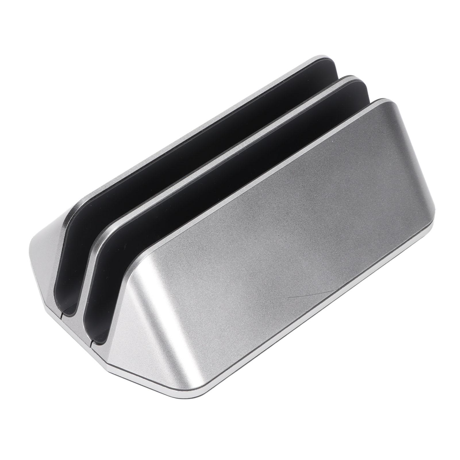 

Двойная подставка для ноутбука Вертикальная 3D-изогнутая форма Сплав алюминия Регулируемый диапазон Вертикальный ноутбук