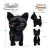 [BESTEVER] Battery Operated Stuffed Animal, Walking, Meowing, Walking Sweet Puppy, Black Cat, Black Cat, Black Cat 49081
